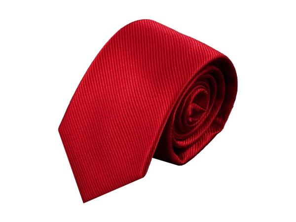 Tie for men made of 100% silk - handmade in Italy - 150 x 7 cm - red
