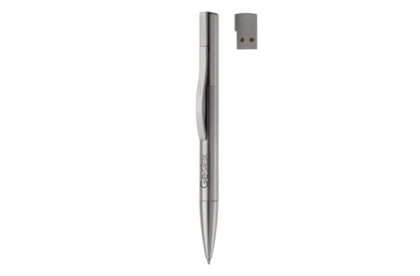 Metal USB ball pen Toppoint design 8GB