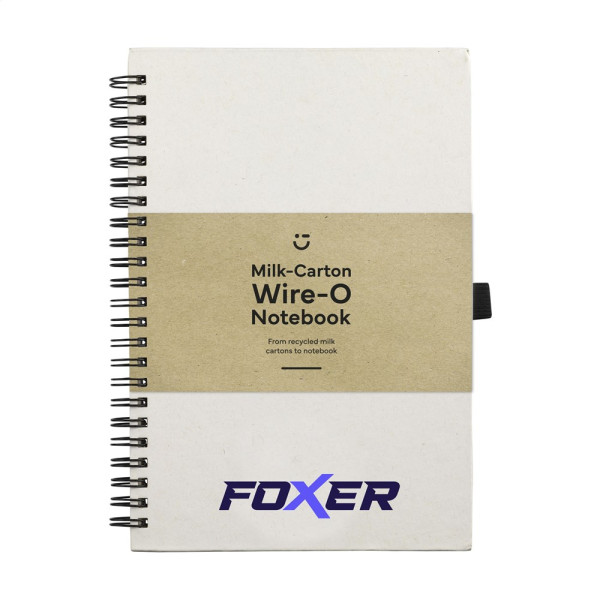 Milk-Carton Wire-O Paper Notebook A5