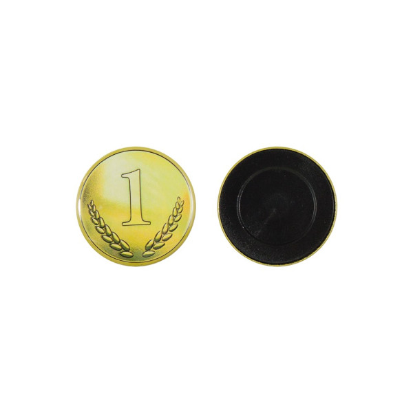 Metal button 50mm with flat back part