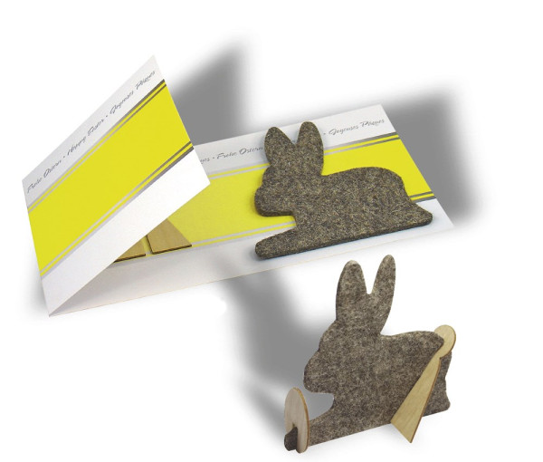 Crafting Card Rabbit (without envelope), incl. 1-4 c digital printing