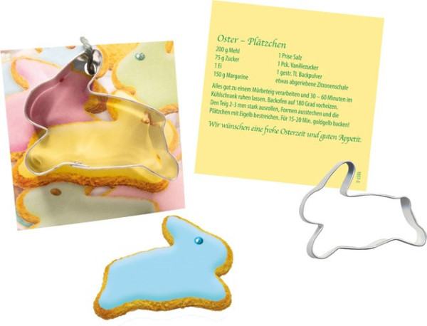Cookie Cutter Card Rabbit, incl. 1-4 c digital printing