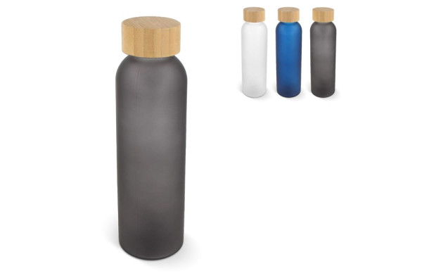 Water bottle glass & bamboo 500ml
