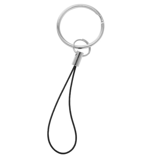 Mobile phone string with loop and ring