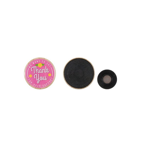 Metal button 37mm with clothing magnet
