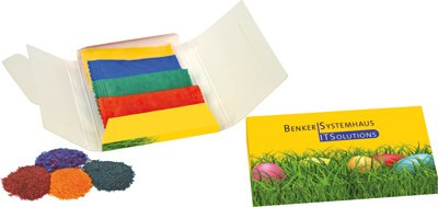 Egg Colours Packet, 4 assorted colours, incl. 1-4 c digital printing