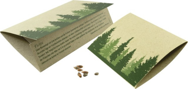 Grass Paper Card Spruce, incl. 1-4 c digital printing