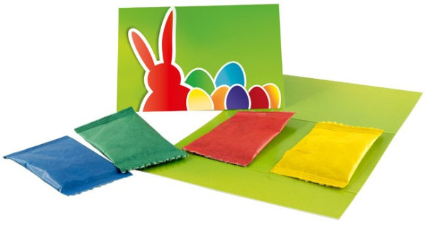 Folded Card Egg Colour Duo, incl. 1-4 c digital printing