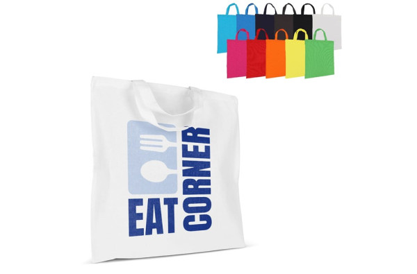 Shopping bag OEKO-TEX® color short 140g/m² 38x42 cm