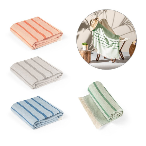 CAPLAN. Multifunctional bath towel (260g/m²) made of cotton and recycled cotton