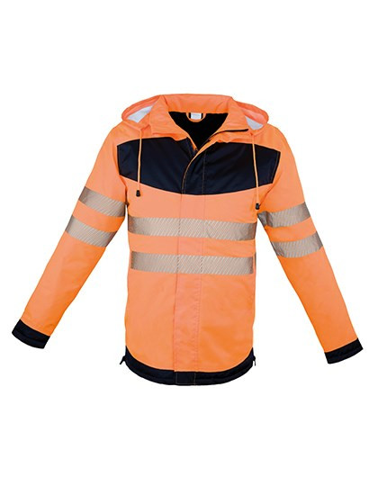 Hi vis outlet jacket with logo